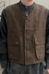 Aviva Jifei Xue single buckle vest SS23-SBCV-ACP bronze color PAJX3